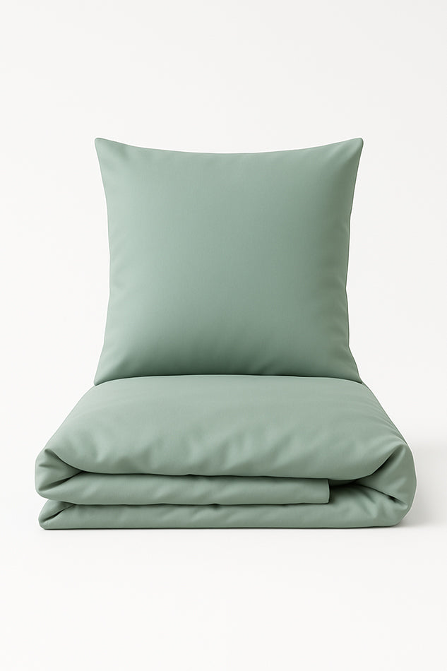 Veganer Bettbezug aus Bambusseide in Sage