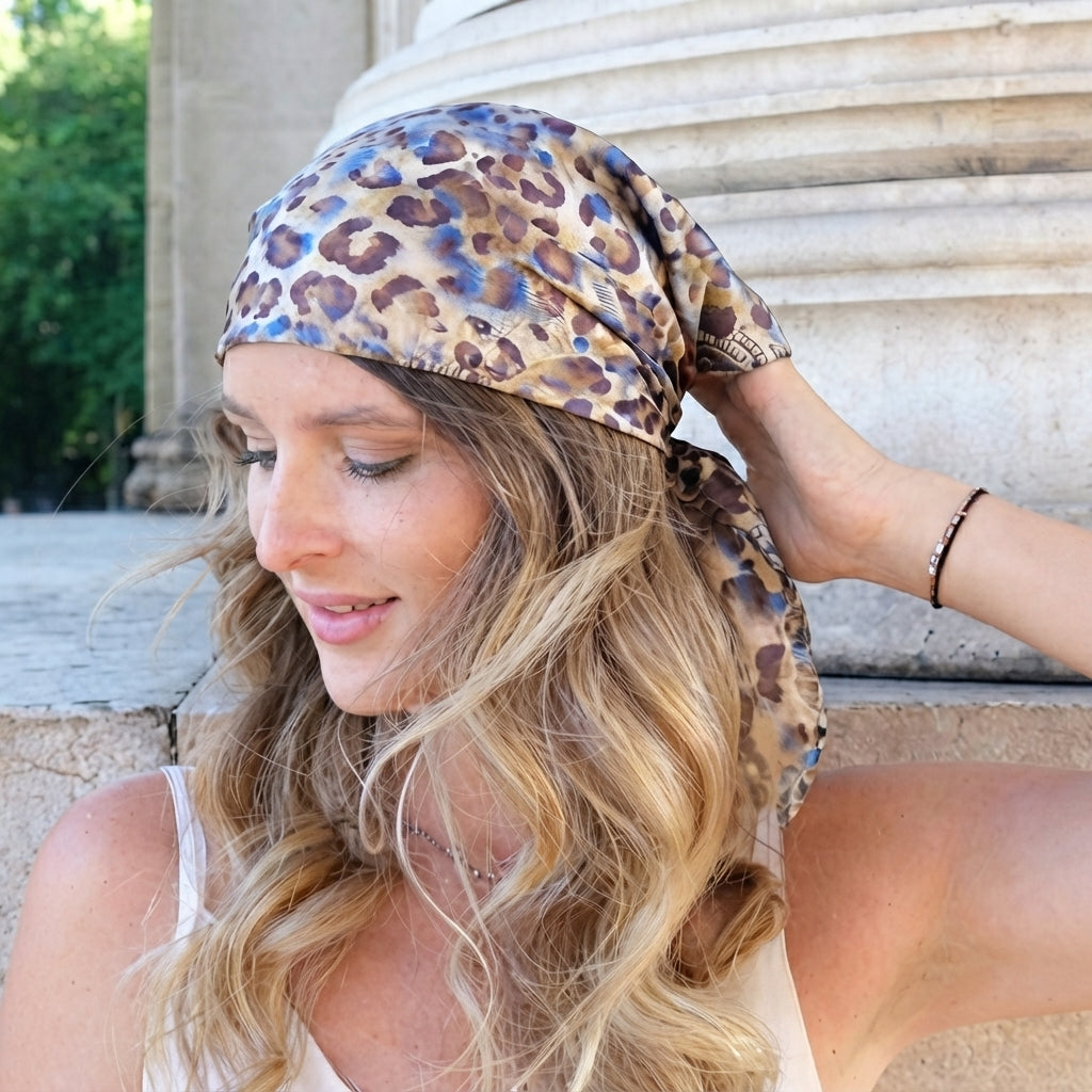 Haartuch binden: Die schönsten Styling-Ideen für jede Haarlänge