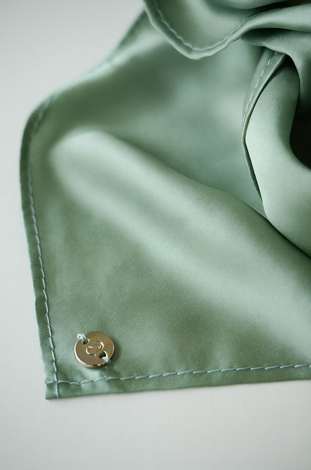 Haartuch aus Bambusseide in Sage