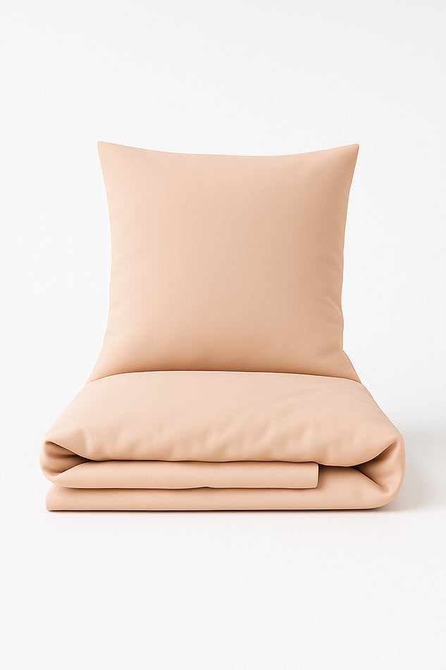 Veganer Bettbezug aus Bambusseide in Rosa